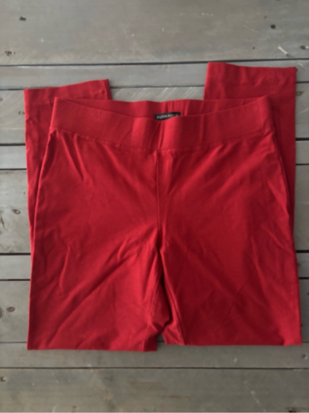 Eileen Fisher Washable Stretch Crepe Slim Leg Pants Red Size XS S17TK